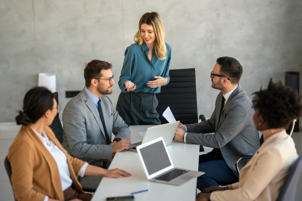 young woman with leadership skills